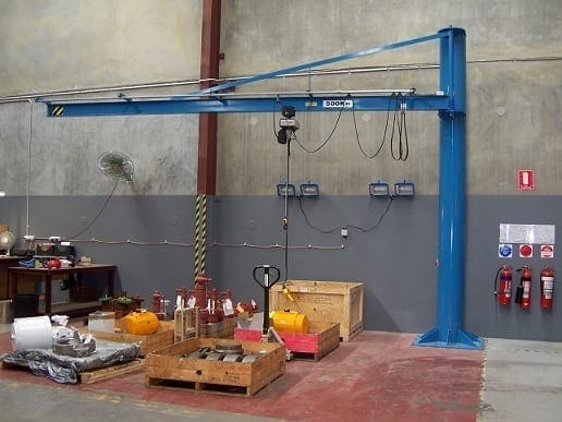 Vector free standing jib crane