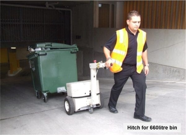 hitch for 660litre bin