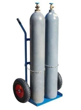 BFW70555 Dual Gas Bottle Trolley with cylinders