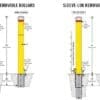 Bollards High Security Removable Cam Lok (4)