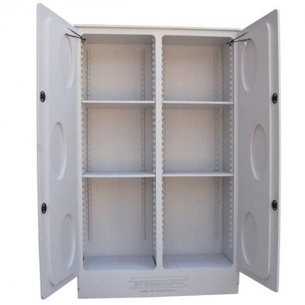 CP2500 Polyethylene Corrosive Storage Cabinets open