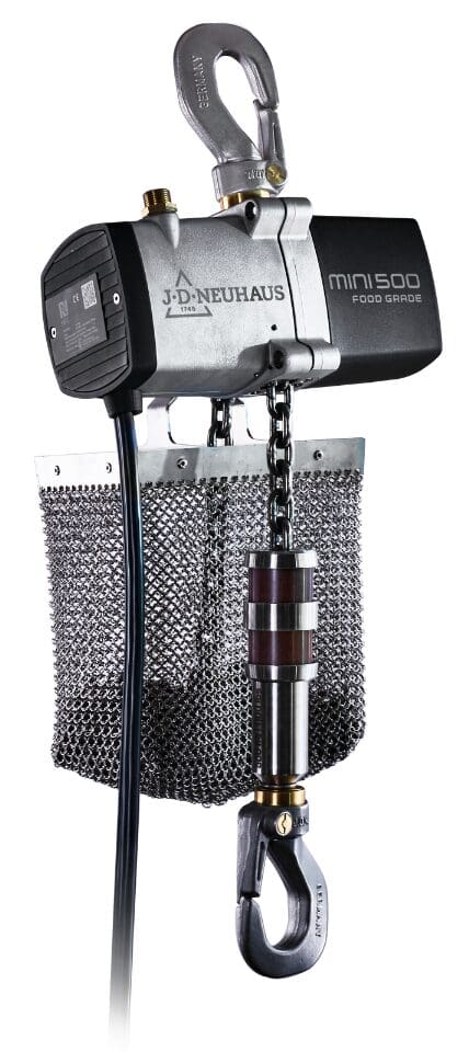 Chain Hoists Air Powered JDN Mini Food Grade Stainless Steel JDN505