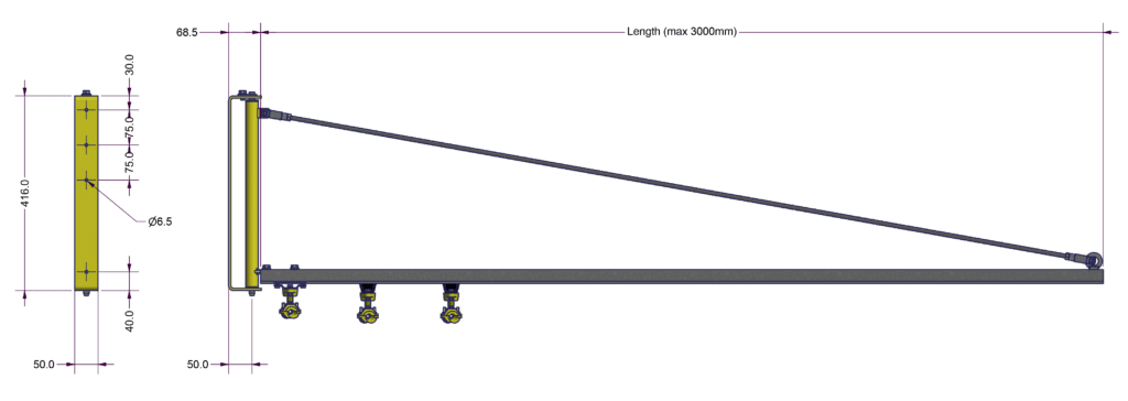 Charging Station Jib Arm CATENARY JIB 221005 Charging Station Jib Arm CATENARY JIB 221005