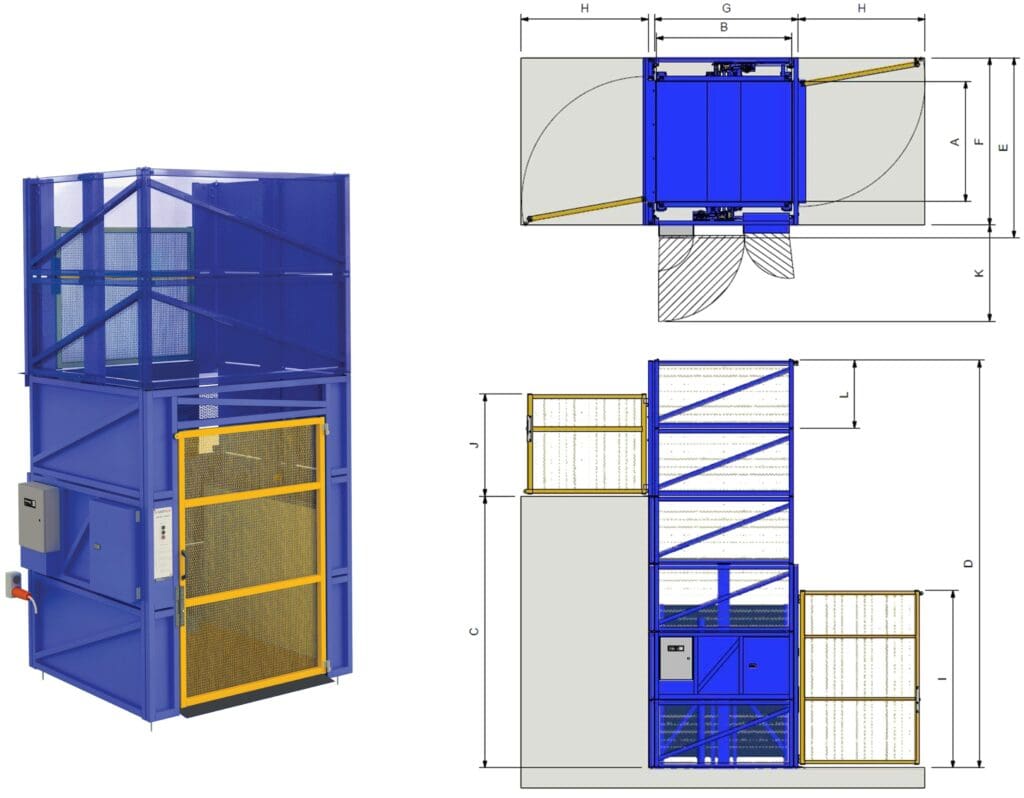 Compact Goods Hoist Mezzanine Lift 4 Compact Goods Hoist Mezzanine Lift 4
