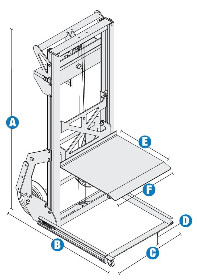 Compact Lift Trolley Diagram