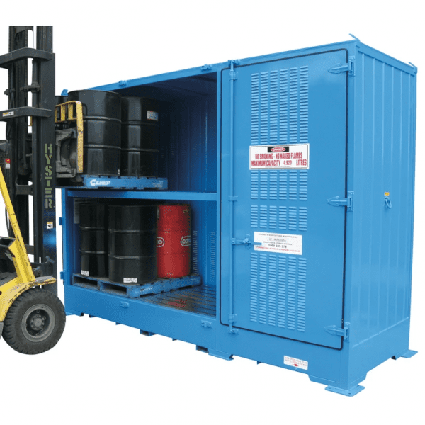 DPR06 Outdoor Dangerous Goods Store Drums forklift