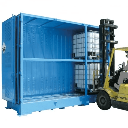 DPR06BB Outdoor Dangerous Goods Store IBCs forklift