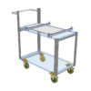 Custom dimensioning trolley 900 x 600mm shelf