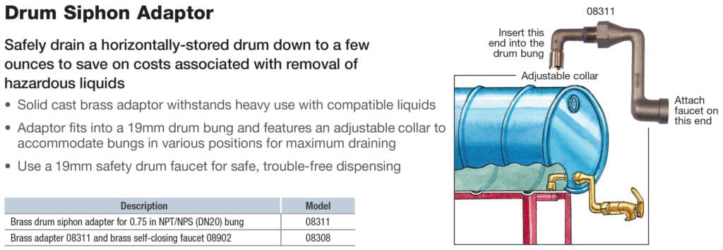 Drum Siphon Adaptor