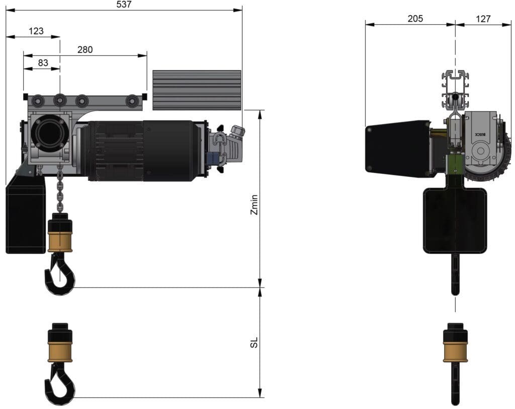 Electric Chain Hoists MechChain Pro 745143