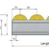 Floway Gravity Wheel Conveyor Track Dims