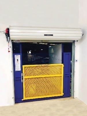 Compact Goods Hoist Roller Door