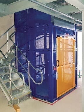 Compact Goods Hoist stairs