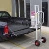 Gas Bottle Lift Trolley loading into car