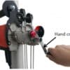 Hand crank operation