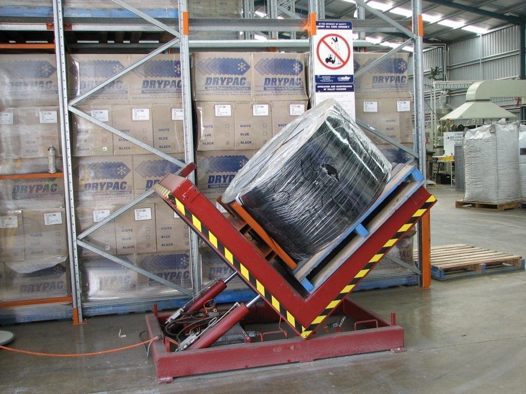 Hydrualic Product Tilters in use