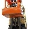 MFCA100 Bin Compactor Attachment with forklift