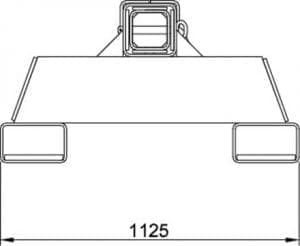 MSFJL100 Fixed Jib (End View)