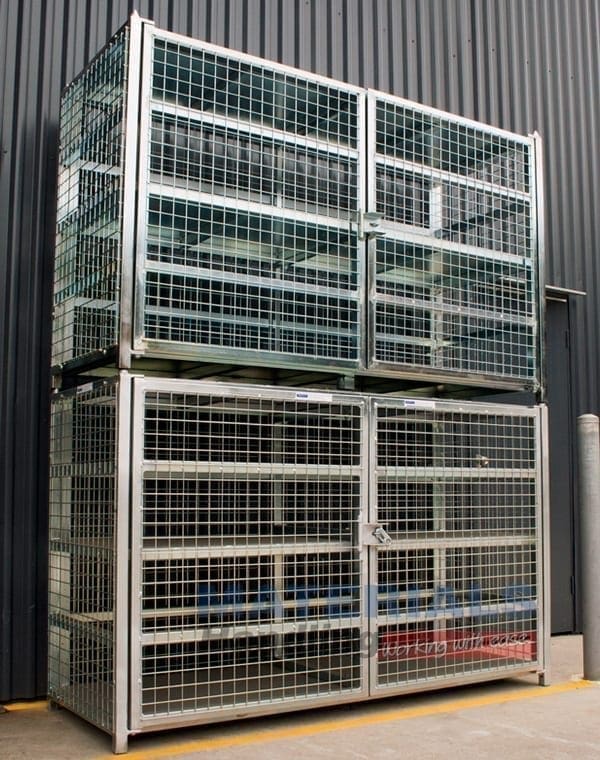 MSGB249 Gas Cylinder Storage Cages stacked