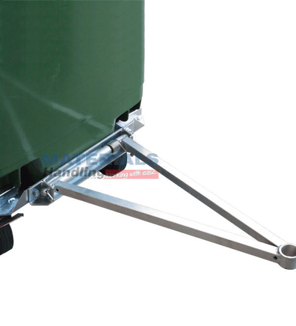 MW660T Optional Tow Bar Attachment for Wheelie Bin Rotator Base 2