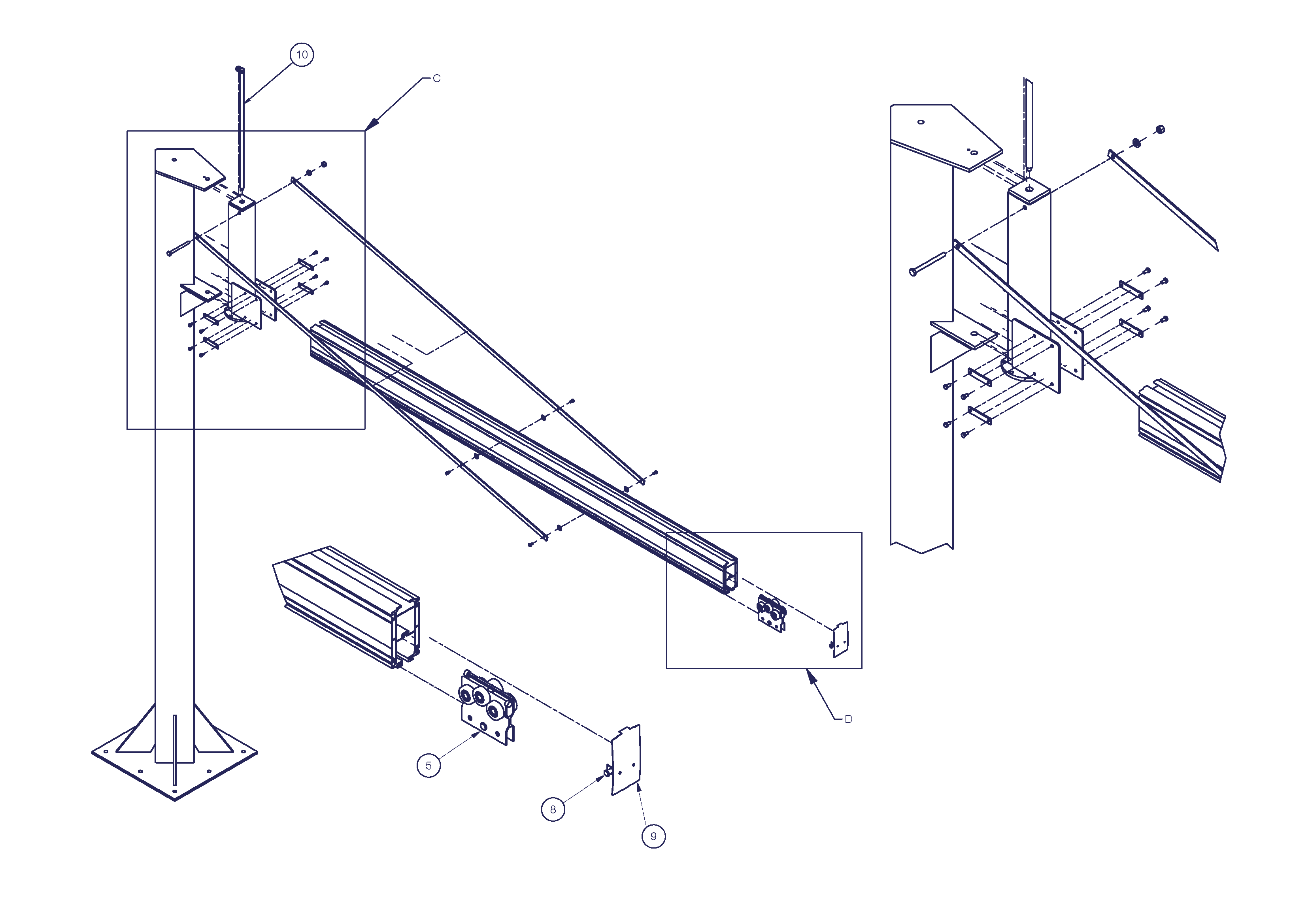 MechRail AHB190 FS ASSEMBLY diagram MechRail AHB190 FS ASSEMBLY diagram