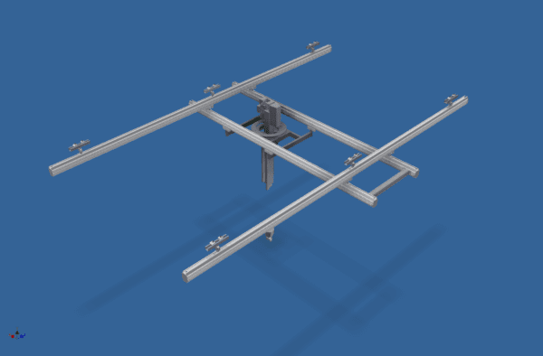 MechRail CAD support Drawing 3D model MechRail CAD support Drawing 3D model