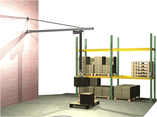 MechRail jib crane vacuum tube lifter WM