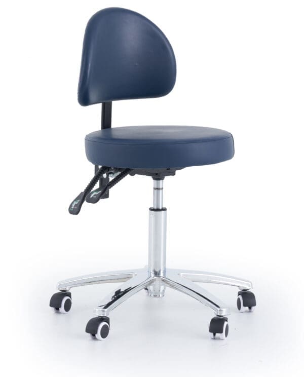 Medical Professional Stool Round RSBR Round Stool With Backrest (1)