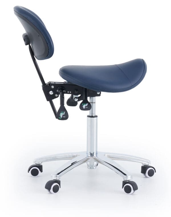 Medical Professional Stool Saddle SSBR Saddle Stool With Backrest Back Tilt