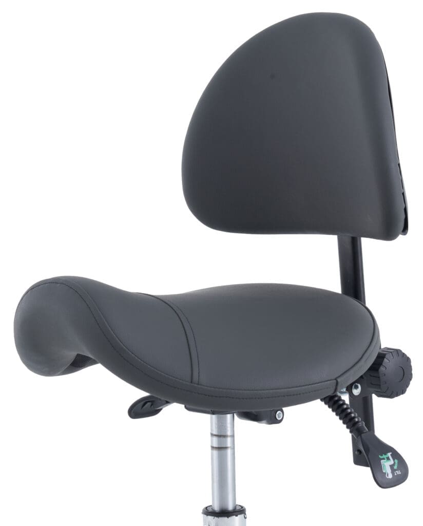 Medical Professional Stool Saddle SSBR Saddle Stool With Backrest SSBR Close