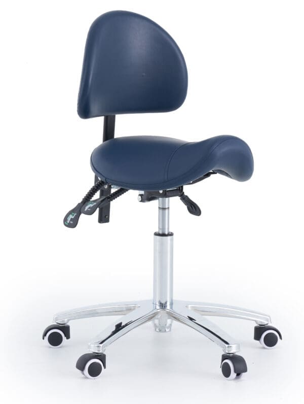 Medical Professional Stool Saddle SSBR Saddle Stool With Backrest SSBR Front 2