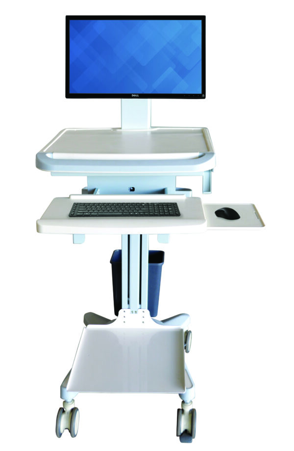 Medical Professional Trolleys Workstation Computer Shelf MWST Medical Computer PC Trolley (1)