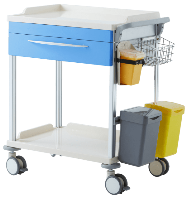 Medical Treatment Trolleys TTR Trolley Treatment TTR01 Front Angled