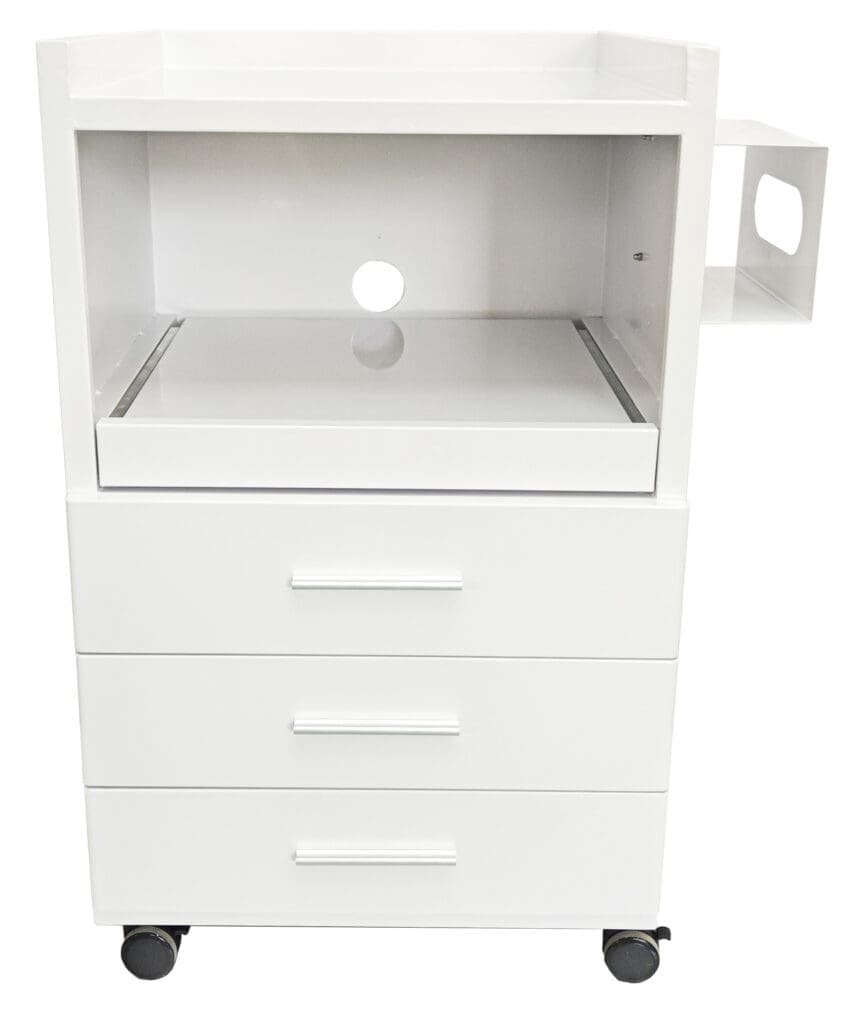 Medical Trolleys Workstation Powdercoated PCSING Podiatry Cabinets Single Drawers Front