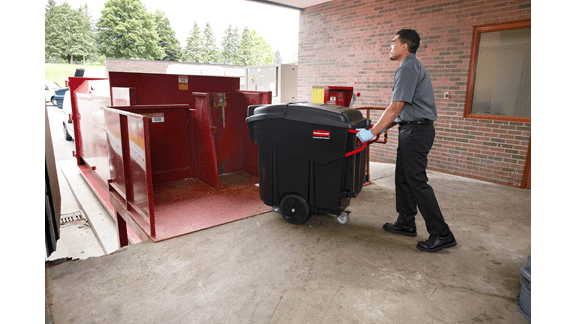 Mega Brute Mobile Waste Container Application being pushed