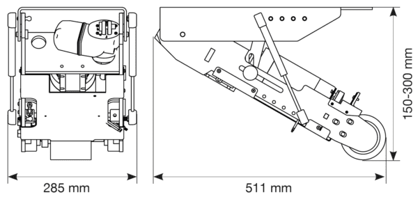 Motorised Fifth Wheel mounting dimensions Motorised Fifth Wheel mounting dimensions