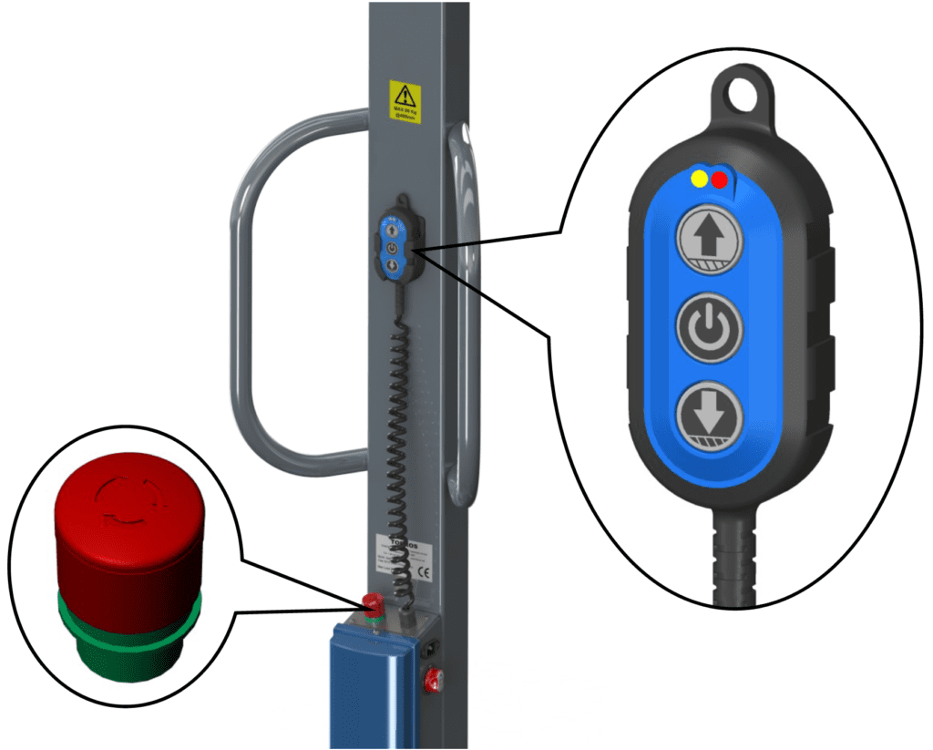 Multilift ML80 push button controls Multilift ML80 push button controls