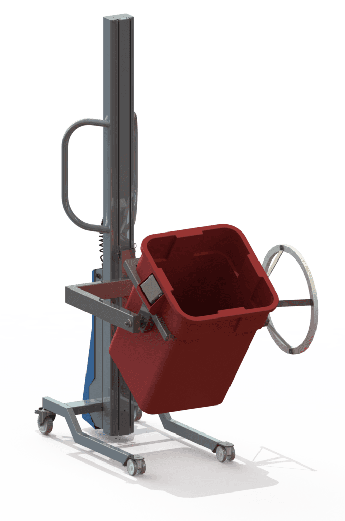 Multilift forward bin tipper