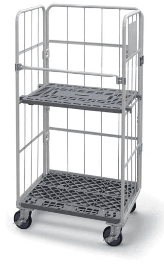 Nesting Cage Trolley with optional shelf