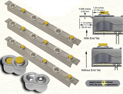 PBT Ball Transfer & PPD Positioner Pad Strips