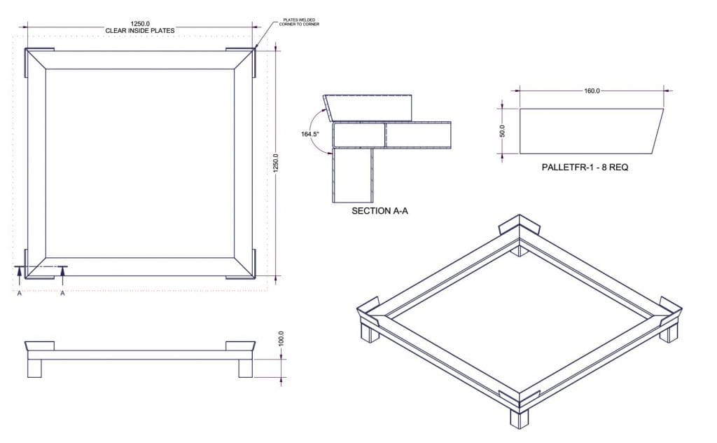 Pallet Stand Dimensions 2524 01