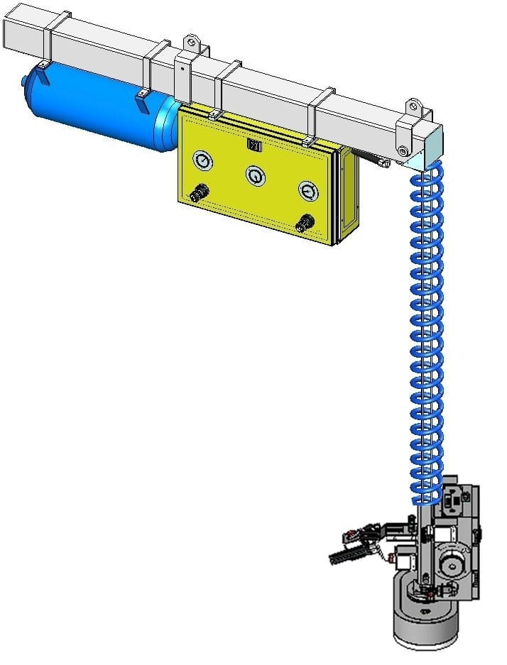 Pneumatic Wire Rope Balancers with vacuum pads for sacks