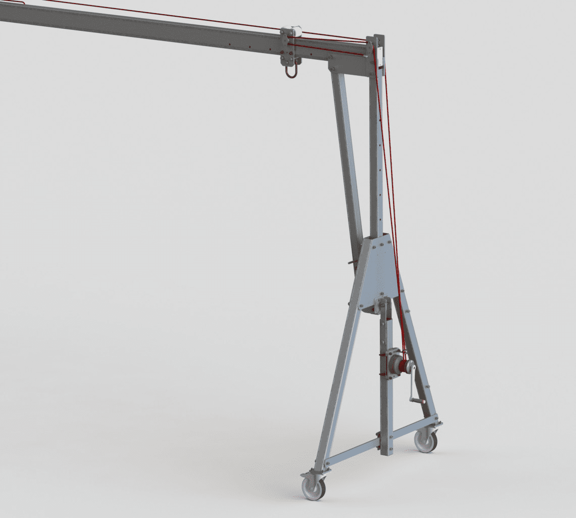 Porta Gantry Trolley Rope Control System