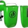 Post or Wall Mount Litter Bins Green