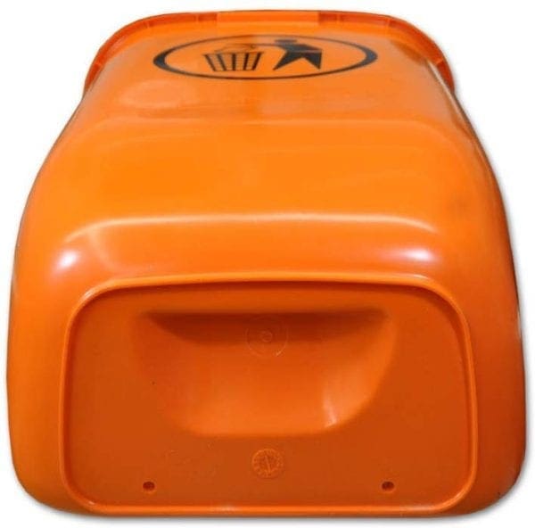 Post or Wall Mount Litter Bins Orange