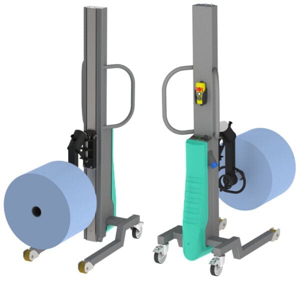 Roll Lifting and Turning Trolley