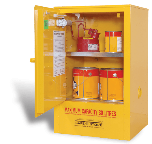 SC030 Indoor Dangerous Goods Storage Cabinets open