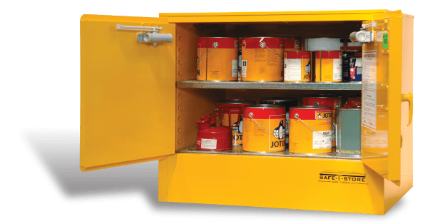 SC100 Indoor Dangerous Goods Storage Cabinets open