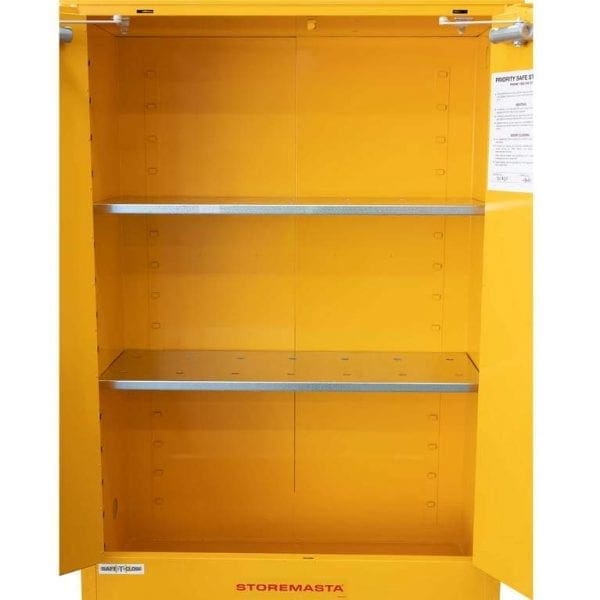 SC250 Indoor Dangerous Goods Storage Cabinets open empty