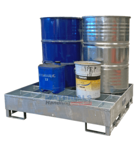 SLR4 Racking Spill Bin with drums 1